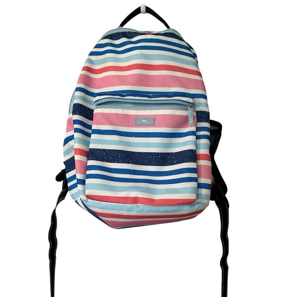 Scout Handbags - Scout Bag Multi-Pocket Colorful Striped Backpack GUC